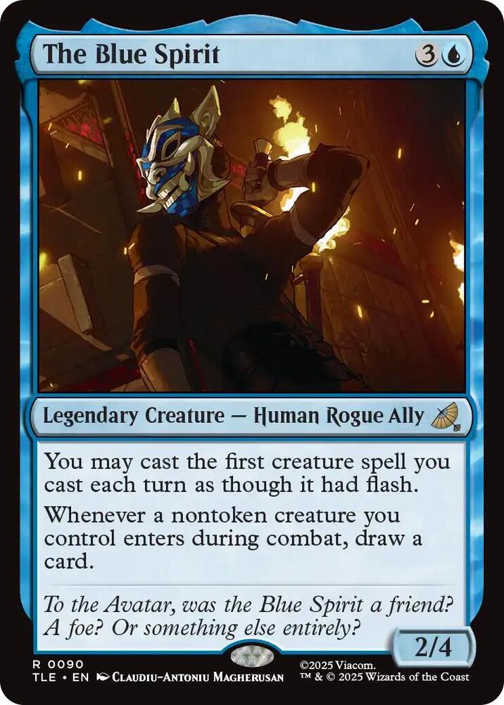 The Blue Spirit 90 card from Avatar: The Last Airbender: Eternal-Legal