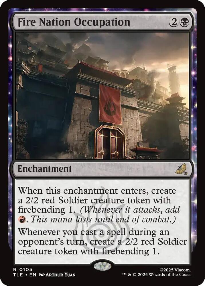 Fire Nation Occupation 105 card from Avatar: The Last Airbender: Eternal-Legal