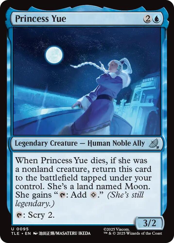 Princess Yue 95 card from Avatar: The Last Airbender: Eternal-Legal