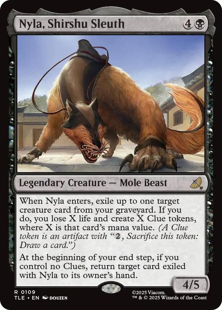 Nyla, Shirshu Sleuth 109 card from Avatar: The Last Airbender: Eternal-Legal