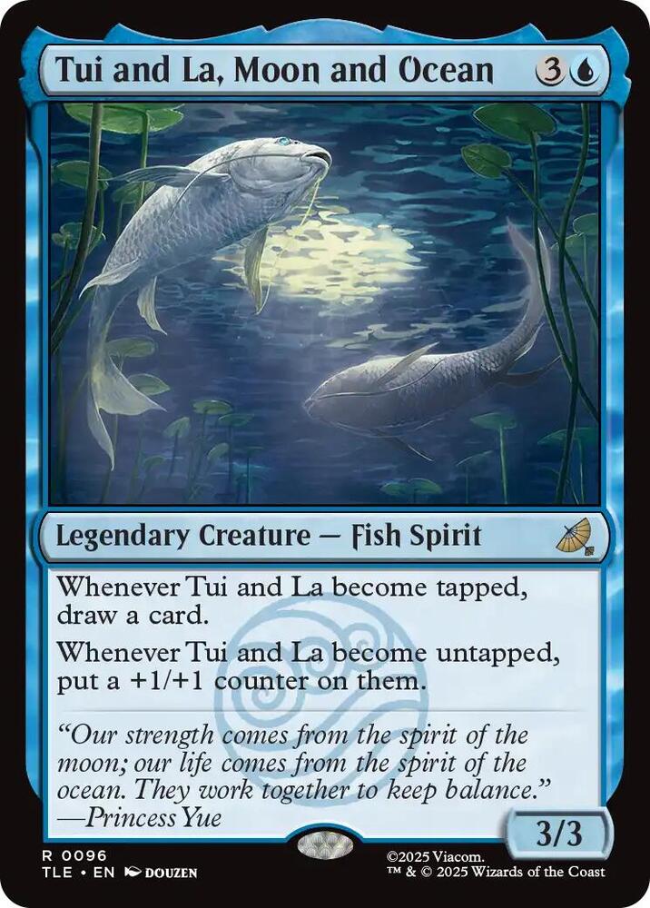 Tui and La, Moon and Ocean 96 card from Avatar: The Last Airbender: Eternal-Legal