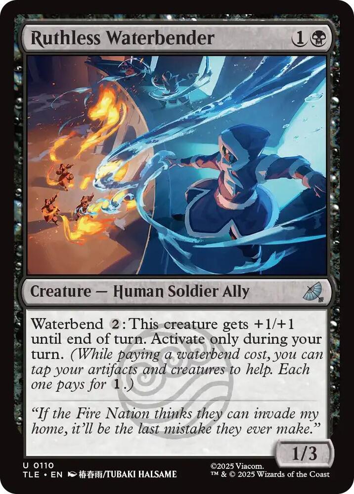 Ruthless Waterbender 110 card from Avatar: The Last Airbender: Eternal-Legal