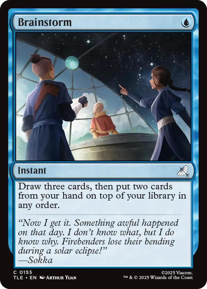 Brainstorm 155 card from Avatar: The Last Airbender: Eternal-Legal