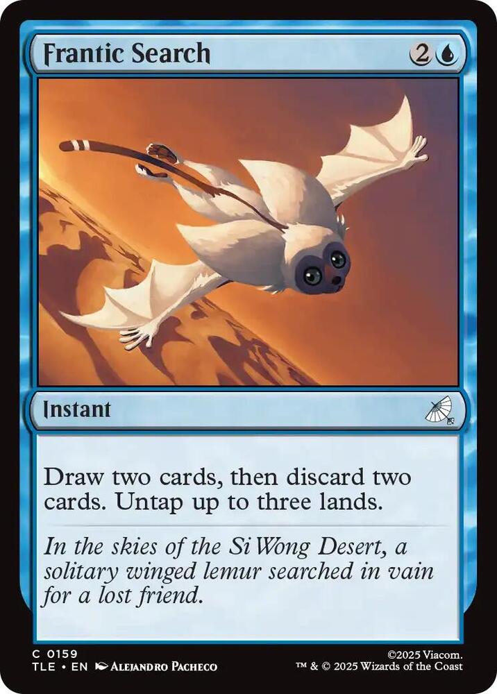 Frantic Search 159 card from Avatar: The Last Airbender: Eternal-Legal