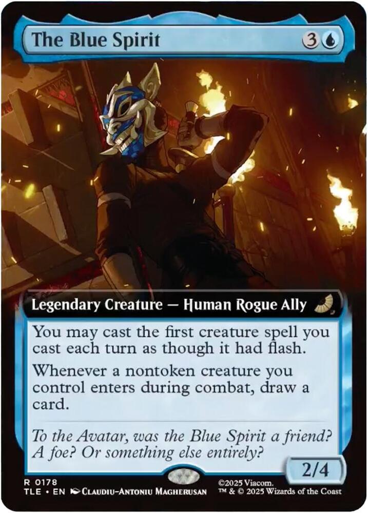 The Blue Spirit (Extended Art) 178 card from Avatar: The Last Airbender: Eternal-Legal