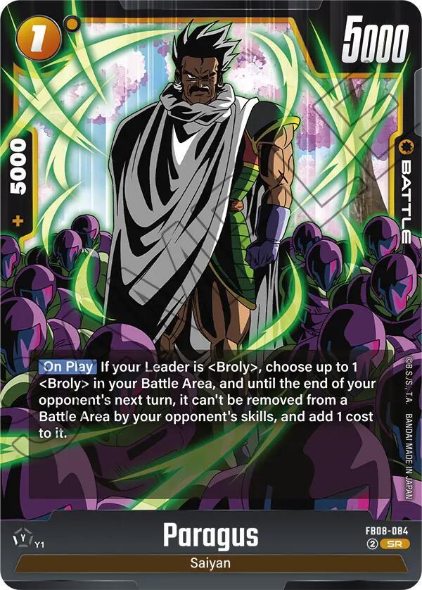 Paragus FB08-084 card from Saiyan's Pride