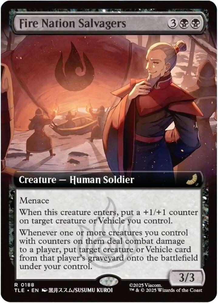 Fire Nation Salvagers (Extended Art) 188 card from Avatar: The Last Airbender: Eternal-Legal