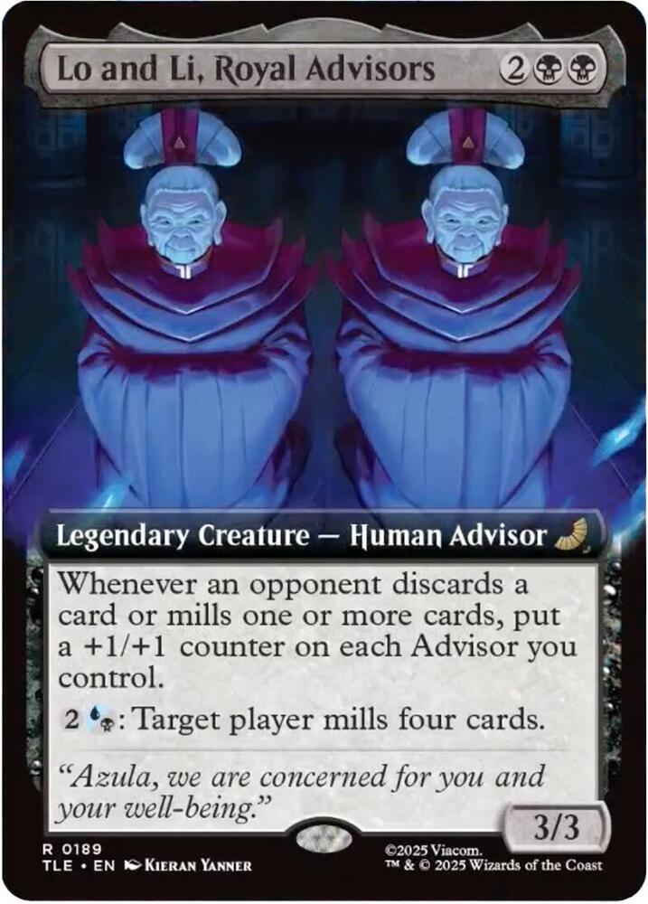 Lo and Li, Royal Advisors (Extended Art) 189 card from Avatar: The Last Airbender: Eternal-Legal