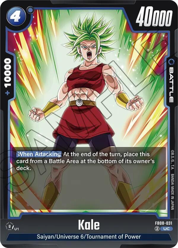 Kale FB08-031 card from Saiyan's Pride