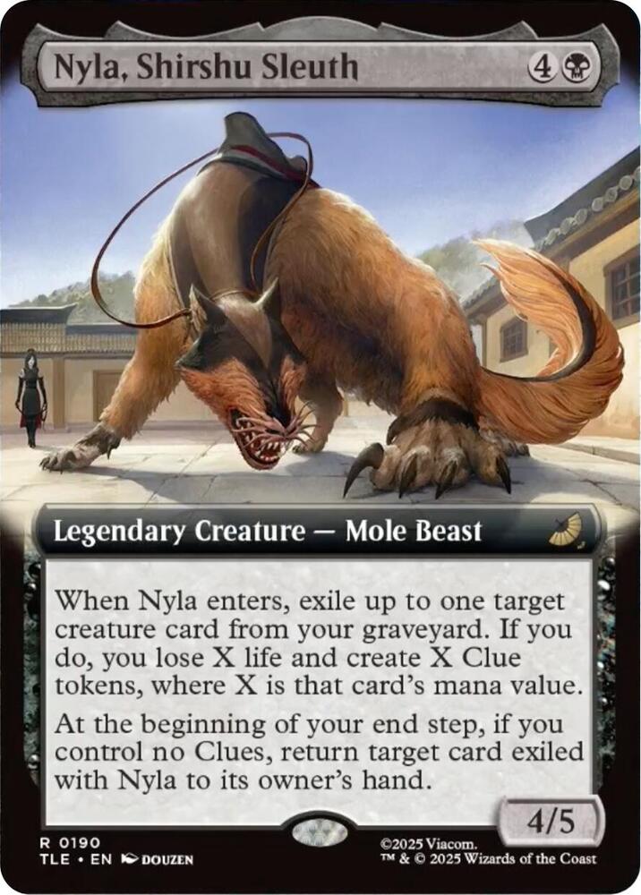 Nyla, Shirshu Sleuth (Extended Art) 190 card from Avatar: The Last Airbender: Eternal-Legal