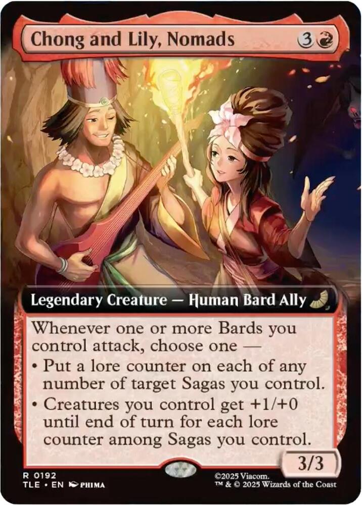Chong and Lily, Nomads (Extended Art) 192 card from Avatar: The Last Airbender: Eternal-Legal
