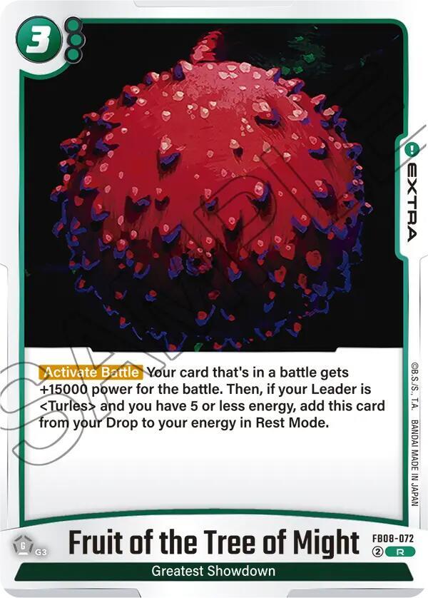 Fruit of the Tree of Might FB08-072 card from Saiyan's Pride