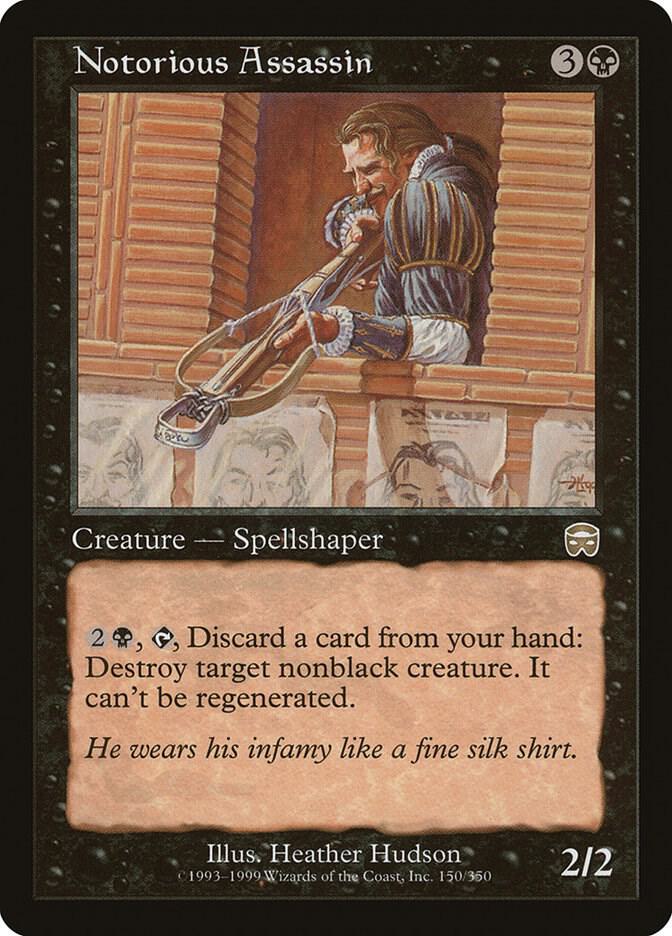 Notorious Assassin 150 card from Mercadian Masques