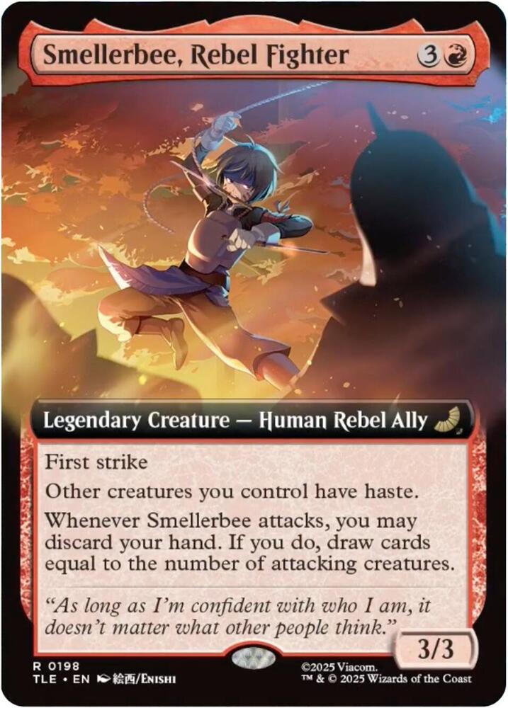 Smellerbee, Rebel Fighter (Extended Art) 198 card from Avatar: The Last Airbender: Eternal-Legal