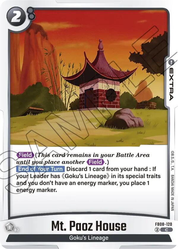 Mt. Paoz House FB08-120 card from Saiyan's Pride