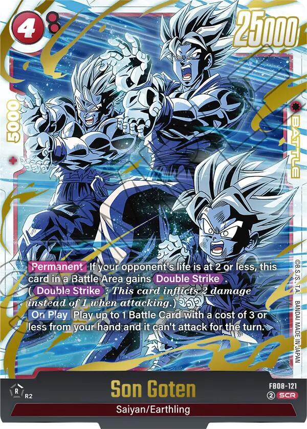 Son Goten FB08-121 card from Saiyan's Pride