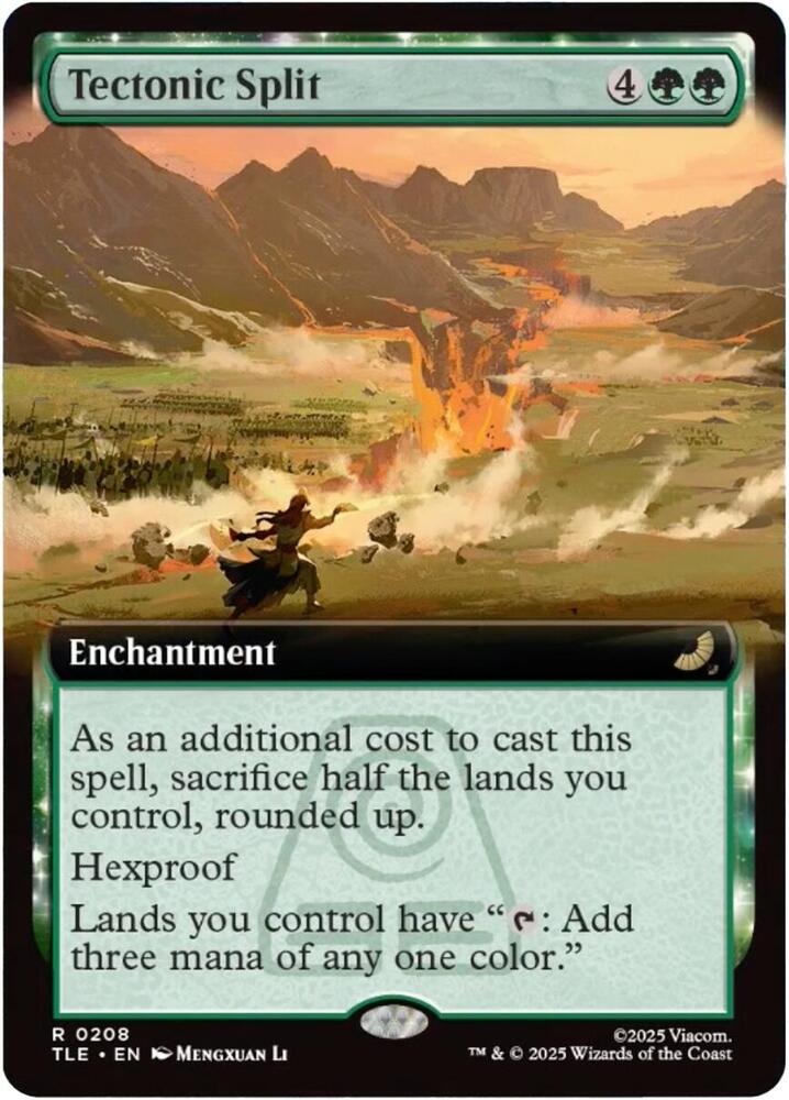 Tectonic Split (Extended Art) 208 card from Avatar: The Last Airbender: Eternal-Legal