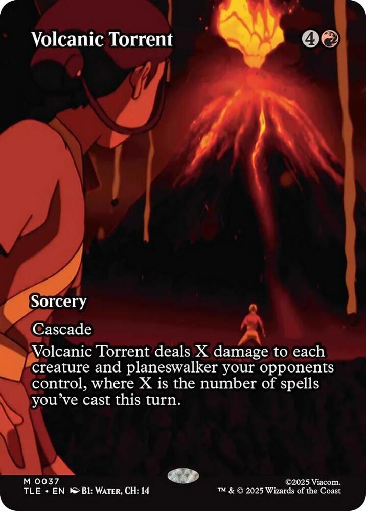 Volcanic Torrent (Borderless) 37 card from Avatar: The Last Airbender: Eternal-Legal