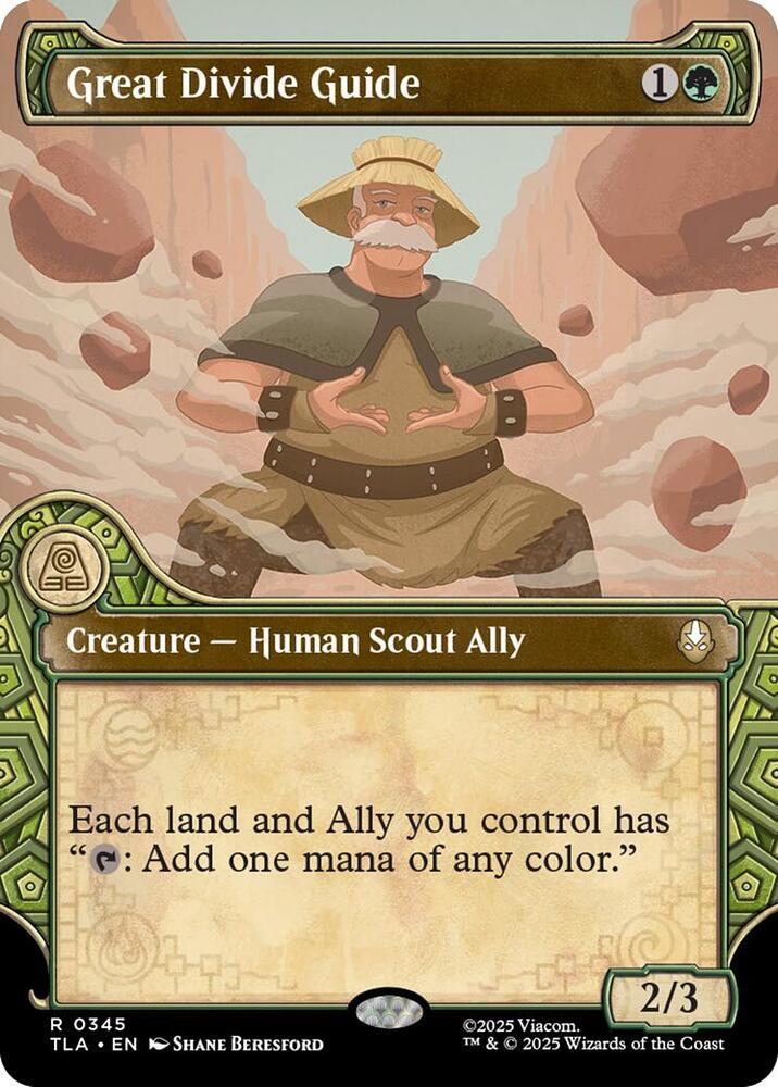 Great Divide Guide (Showcase) 345 card from Avatar: The Last Airbender