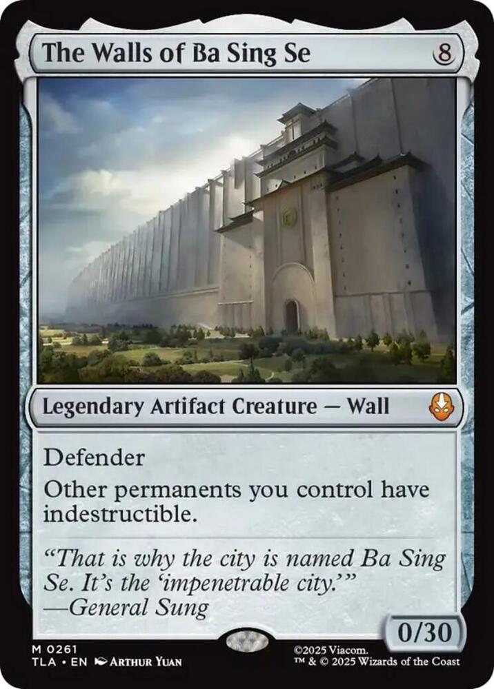 The Walls of Ba Sing Se 261 card from Avatar: The Last Airbender
