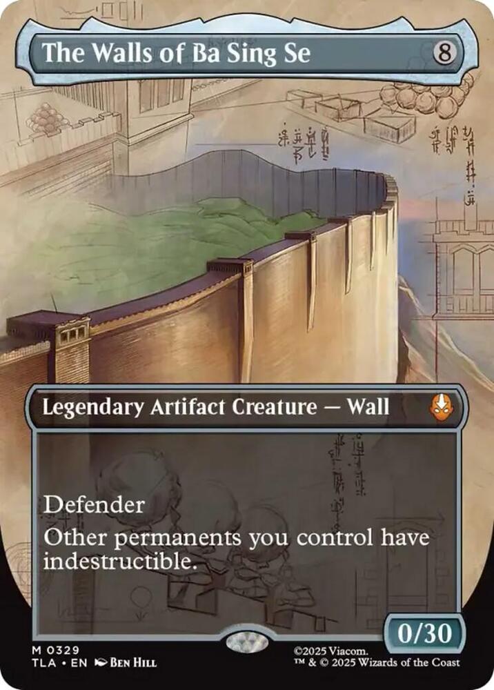 The Walls of Ba Sing Se (Borderless) 329 card from Avatar: The Last Airbender