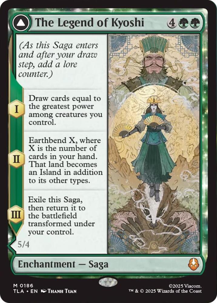The Legend of Kyoshi 186 card from Avatar: The Last Airbender