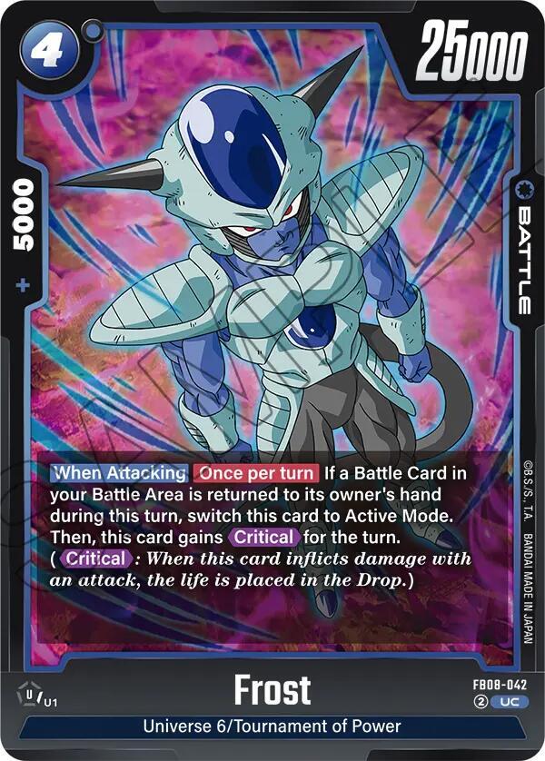Frost FB08-042 card from Saiyan's Pride