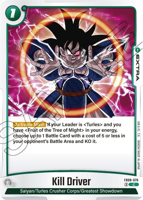 Kill Driver FB08-070 card from Saiyan's Pride
