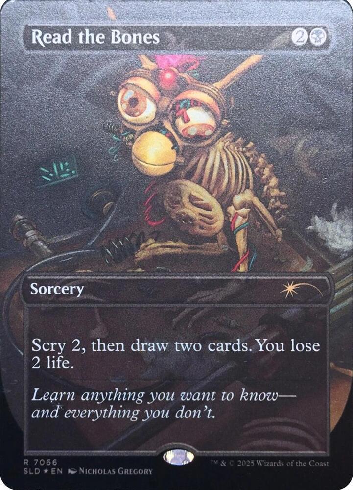 Read the Bones (Rainbow Foil) 7066 card from Secret Lair Drop Series
