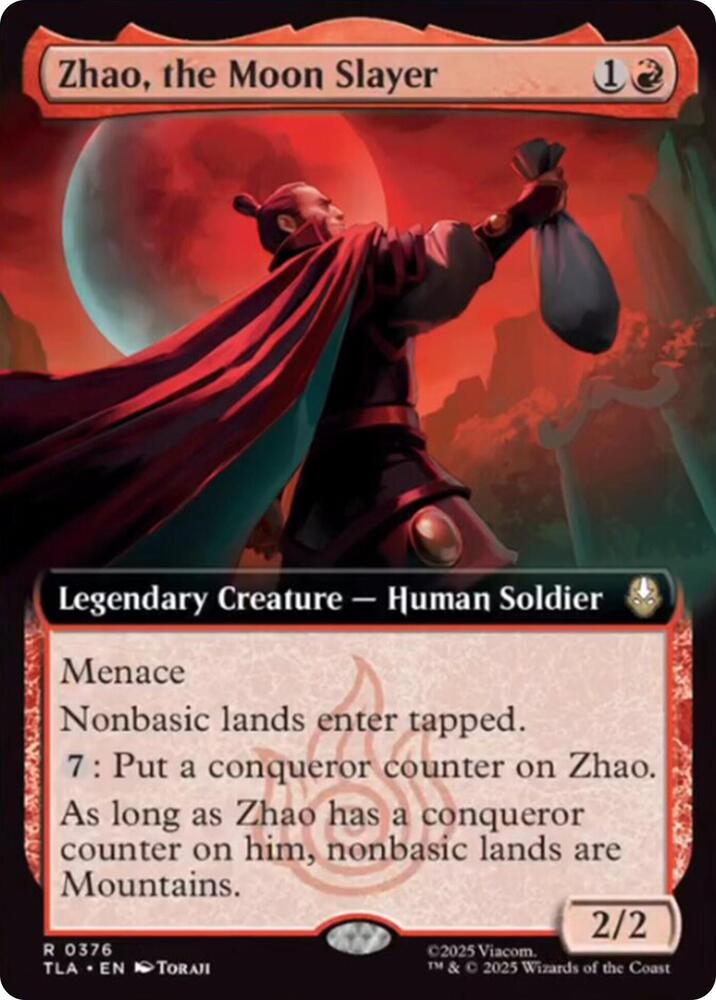 Zhao, the Moon Slayer (Extended Art) 376 card from Avatar: The Last Airbender