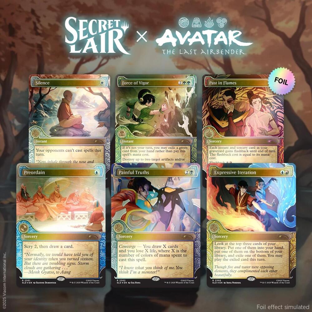 Secret Lair x Avatar: The Last Airbender: One with the Elements - Rainbow Foil Edition card from Secret Lair Drop Series