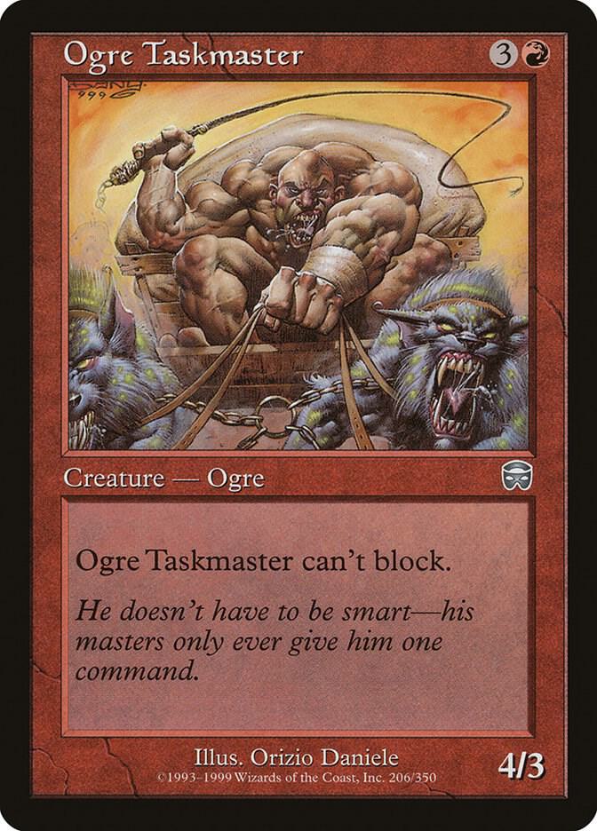 Ogre Taskmaster 206 card from Mercadian Masques