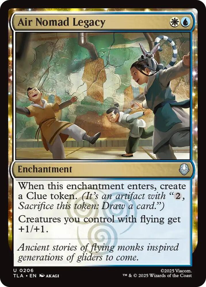 Air Nomad Legacy 206 card from Avatar: The Last Airbender