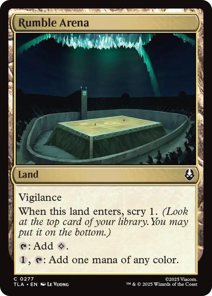 Rumble Arena 277 card from Avatar: The Last Airbender