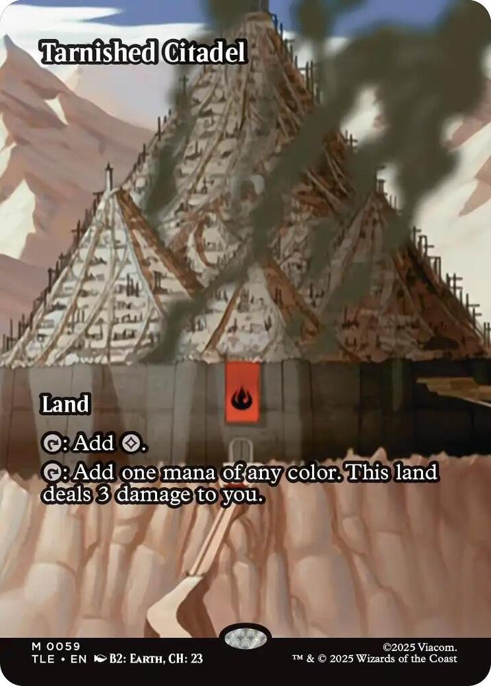 Tarnished Citadel (Borderless) 59 card from Avatar: The Last Airbender: Eternal-Legal