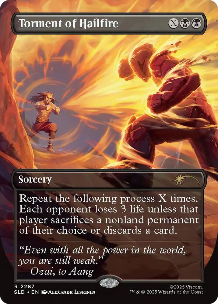Torment of Hailfire 2287 card from Secret Lair Drop Series