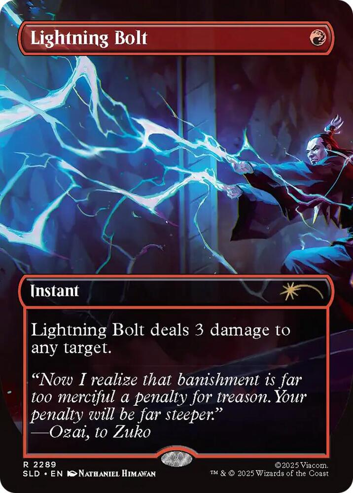 Lightning Bolt 2289 card from Secret Lair Drop Series