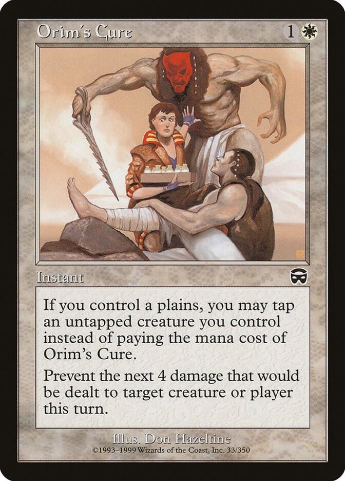 Orim's Cure 33 card from Mercadian Masques