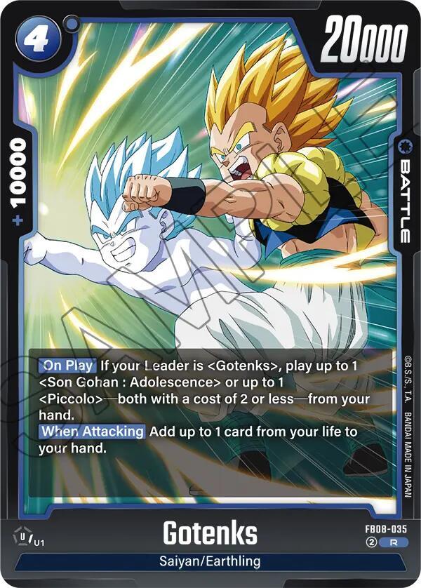 Gotenks FB08-035 card from Saiyan's Pride