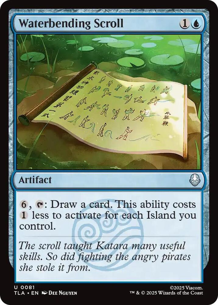 Waterbending Scroll 81 card from Avatar: The Last Airbender