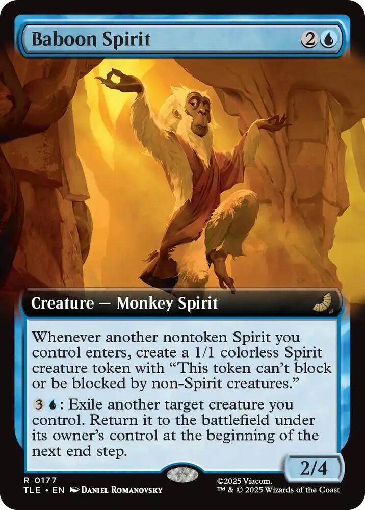 Baboon Spirit (Extended Art) 177 card from Avatar: The Last Airbender: Eternal-Legal
