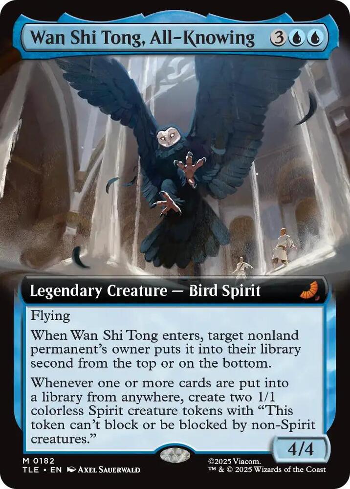 Wan Shi Tong, All-Knowing (Extended Art) 182 card from Avatar: The Last Airbender: Eternal-Legal