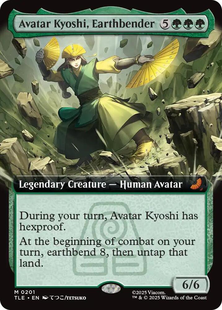 Avatar Kyoshi, Earthbender (Extended Art) 201 card from Avatar: The Last Airbender: Eternal-Legal