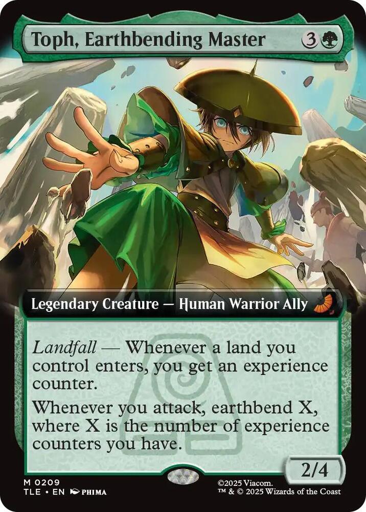 Toph, Earthbending Master (Extended Art) 209 card from Avatar: The Last Airbender: Eternal-Legal
