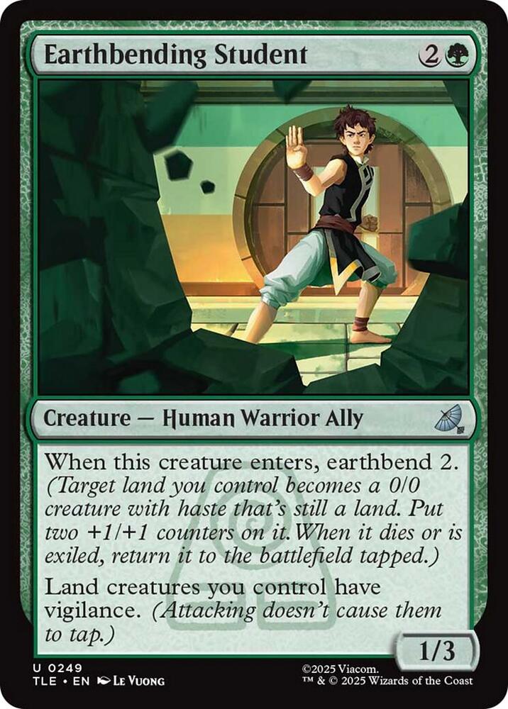 Earthbending Student 249 card from Avatar: The Last Airbender: Eternal-Legal