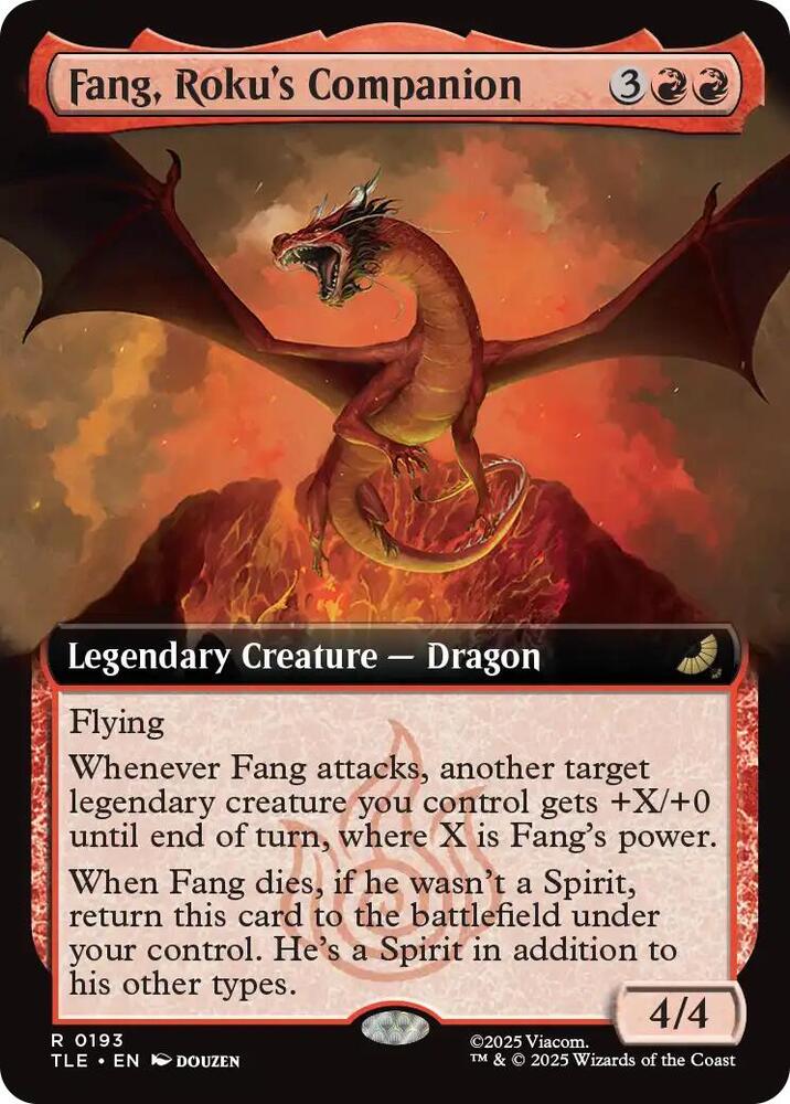 Fang, Roku's Companion (Extended Art) 193 card from Avatar: The Last Airbender: Eternal-Legal
