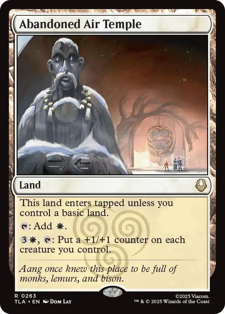 Abandoned Air Temple 263 card from Avatar: The Last Airbender
