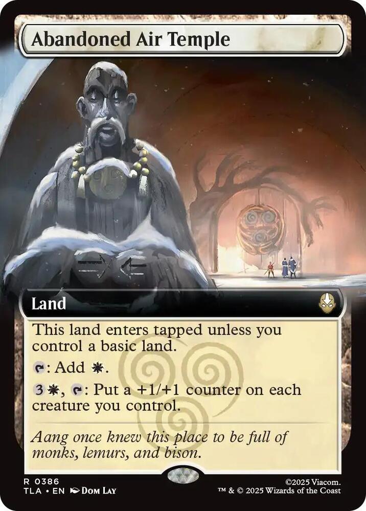 Abandoned Air Temple (Extended Art) 386 card from Avatar: The Last Airbender