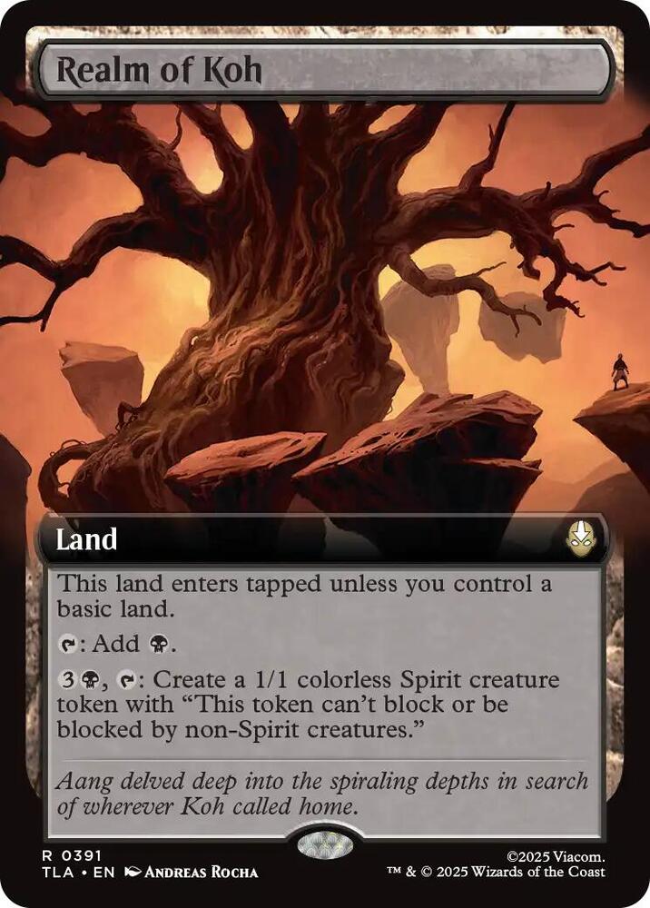 Realm of Koh (Extended Art) 391 card from Avatar: The Last Airbender