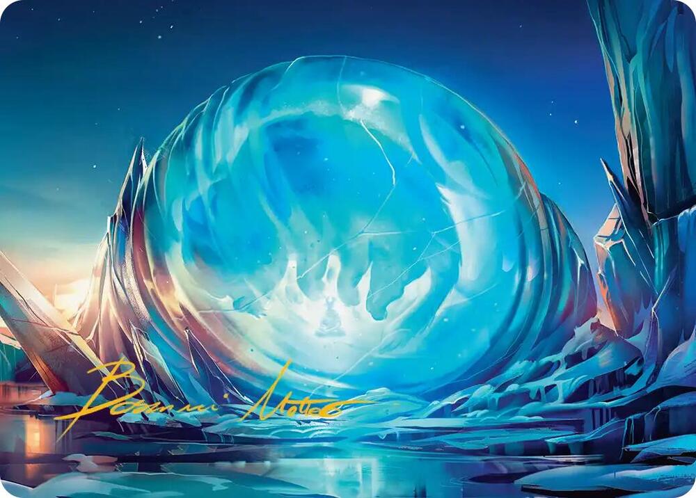 Aang's Iceberg Art Card (Gold-Stamped Signature) 2 card from Art Series: Avatar: The Last Airbender